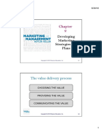 The Value Delivery Process: Developing Marketing Strategies and Plans