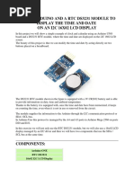 We Use Arduino and A RTC Ds3231 Module To Display The Time and Date