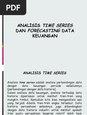 Analisis Time Series Dan Forecasting Data Keuangan