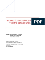 Informe Técnico Diseño de Lixiviación Por Batea