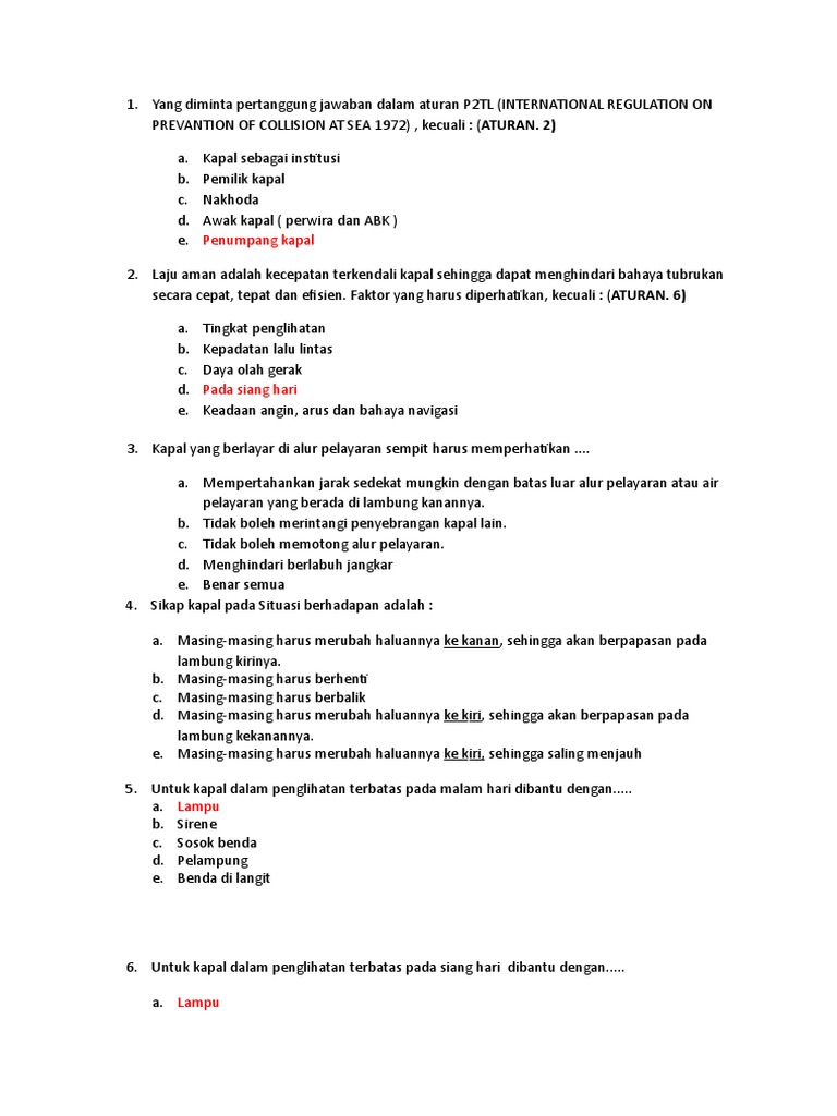 Soal Uas P2tl