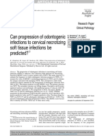 Can Progression of Odontogenic Infections To Cervical Necrotizing Soft Tissue Infections