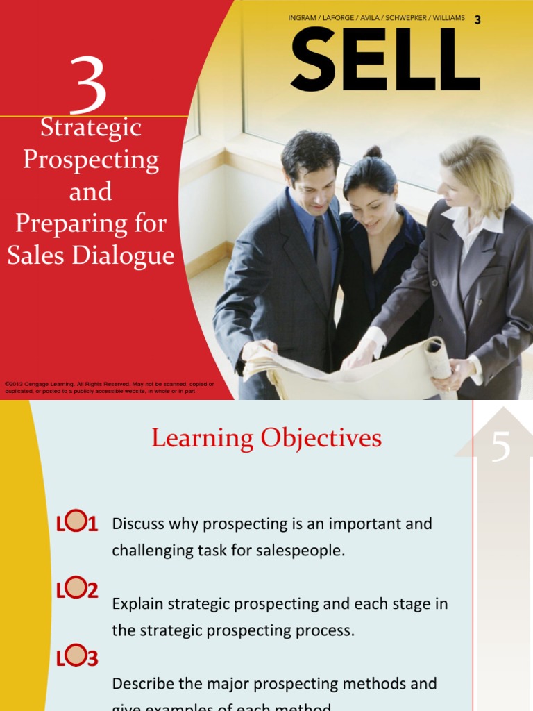 Chapter 3 Strategic Prospecting and Preparing For Sales Dialogue | PDF ...