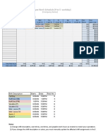 Employee Work Schedule (9 To 5 Workday) : (Company Name)