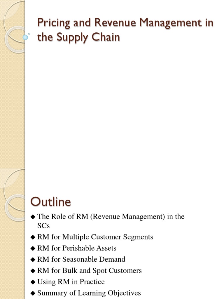Pricing and Revenue Management in The Supply Chain PDF Pricing Prices