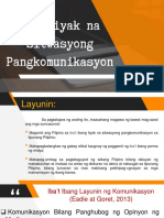 Paksa 5 - Mga Tiyak Na Sitwasyong Pangkomunikasyon