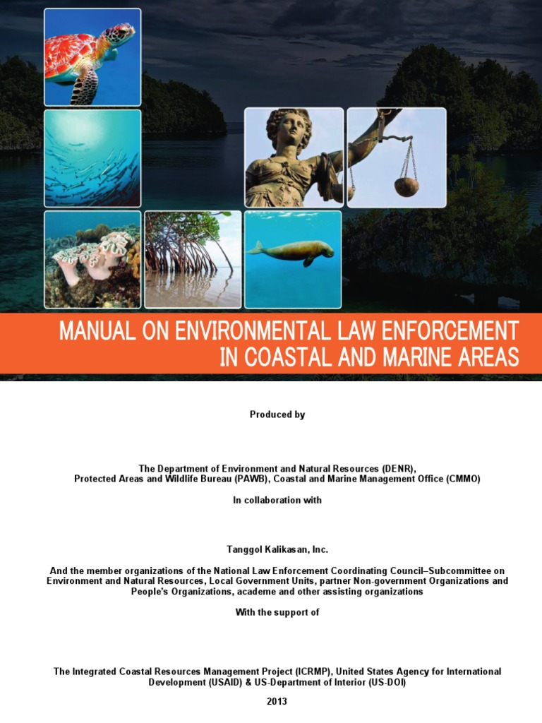 Manual On Environmental Law Enforcement in Coastal and Marin PDF PDF Environmental Impact