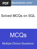 Solved Mcqs On SQL