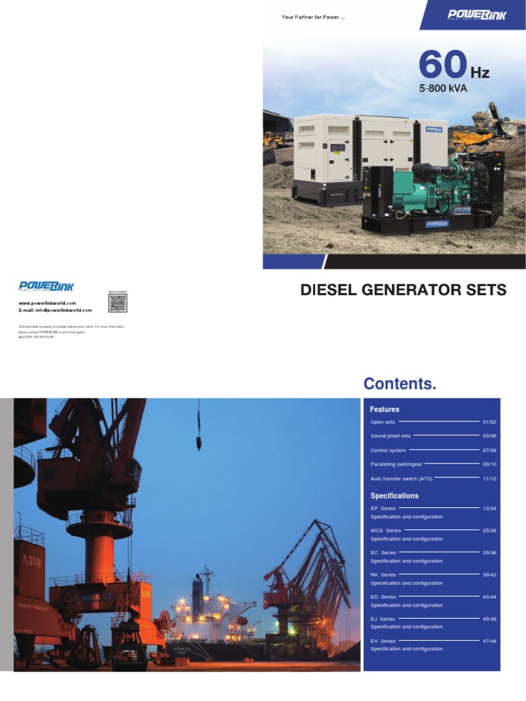 Diesel Generator Specifications Guide | PDF | Mains Electricity ...
