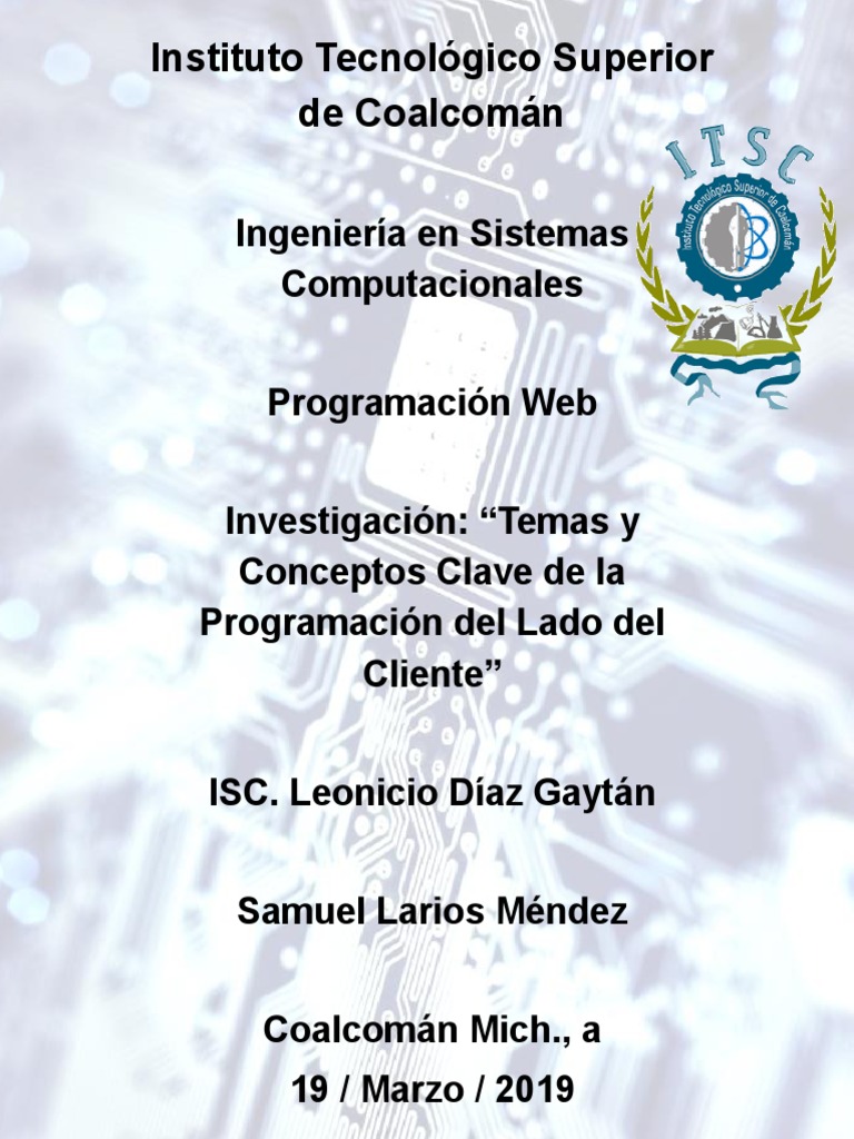 Programacion Del Lado Del Cliente | PDF | Script Java | Hojas de estilo ...