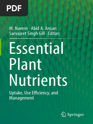 Ansari Abid A Gill Sarvajeet Singh Naeem M Essential Plant Nutrients Uptake Use Efficiency And Management Springer International Publishing 17 Pdf Ion Channel Cell Membrane