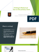 Presentation Writing and MI