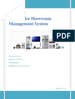 Electronics Showroom Management System: Name:Awais Rashid Reg No:SP17-BCS-017 Class/Section:5A Submitted To