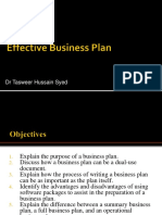 Lect 7 Entrepreneurship - Writing Business Plan