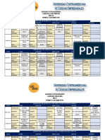 Horarios Clases de Medicina