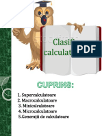 Clasificarea Calculatoarelor