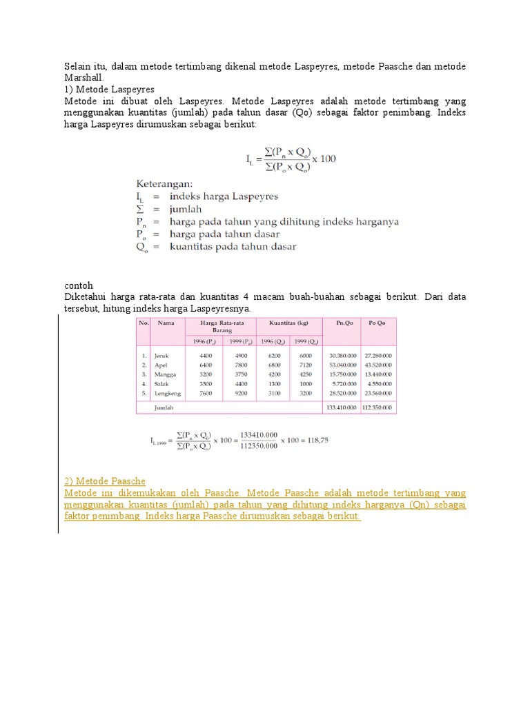Contoh Soal Angka Indeks PDF