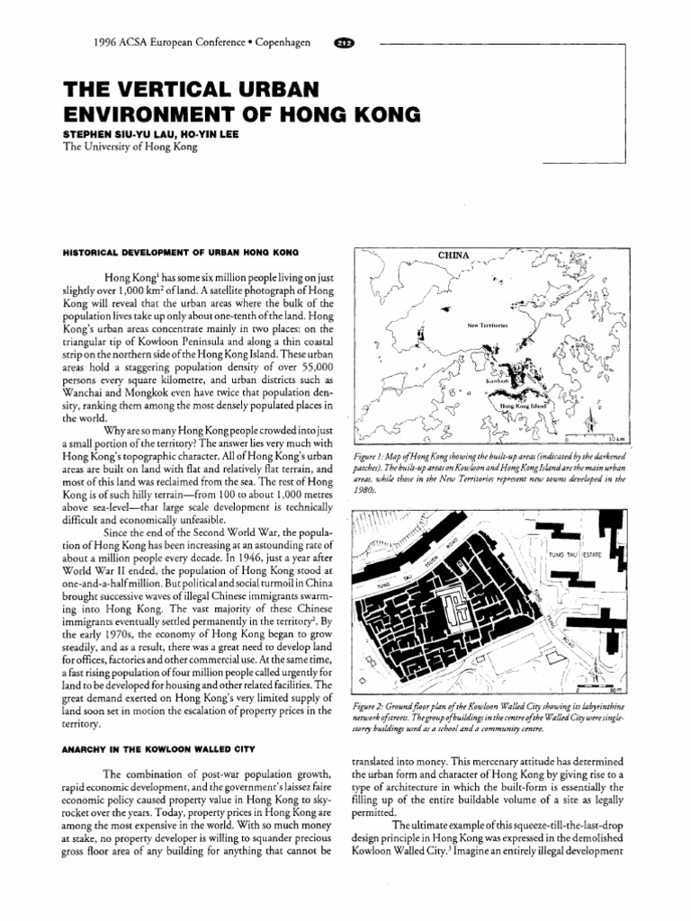 Urban Density and Development in Hong Kong | PDF | Hong Kong | City