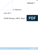 June 2011 MS - Paper 1B Edexcel Biology IGCSE