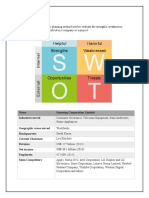 SWOT Analysis of Samsung Corporation Ltd