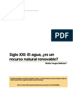 Agua. Es Un Recurso Natural Renovable