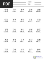 K Decimal Numbers Multiplication