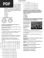 Avaliação de Geografia 1°ano