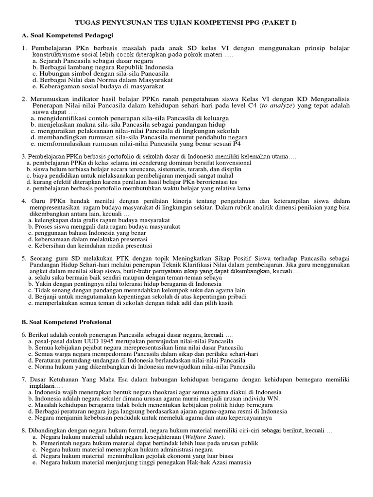 Soal Ujian Pdgk 4405 Ilmusosial Id