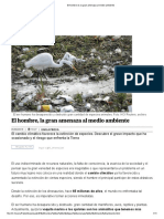 El Hombre Es La Gran Amenaza Al Medio Ambiente PDF