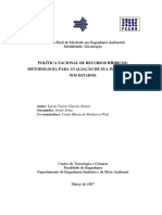 Política Nacional de Recursos Hídricos Metodologia para Avaliação de Sua Implantação Nos Estados PDF