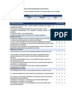 Matriz de Valoración Cuanitativa.