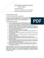 Weekly. Informe Semanal de Practicas de Laboratorio