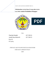 Perhitungan Biaya Berdasarkan Activity Based Costing dan Activity Based Management, Serta Analisis Profitabilitas Pelanggan