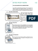 Lista de Equipos de Laboratorio