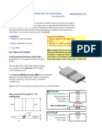 Weldment Strength Excel Calculations