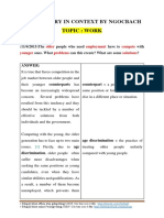 Vocabulary in Context by Ngocbach - Topic Work PDF