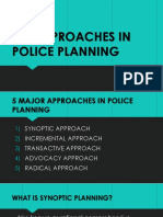 Police Planning and Approaches