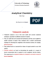 Analytical Chemistry: University of Technology