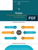 Production Planning System For Smartphones: Progo