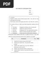 READABILITY OF SPEAKING TEST (Indonesia)