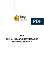 SOP Sarana Prasarana Administrasi