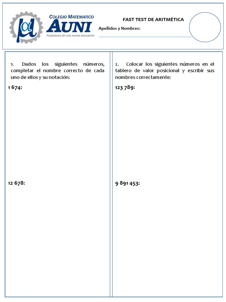 Fast Test 3 | PDF