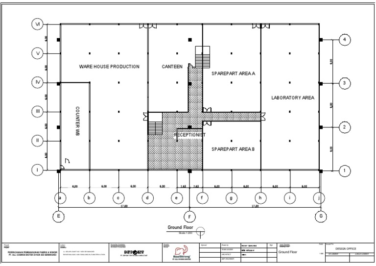 Layout Gedung Lantai 1 | PDF