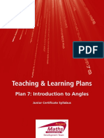 Teaching & Learning Plans: Plan 7: Introduction To Angles