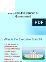 The Executive Branch of Government