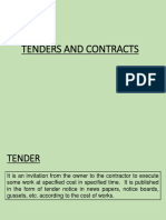 Tenders and Contracts