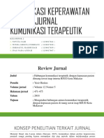 Komunikasi Keperawatan Terkait Jurnal Komunikasi Terapeutik