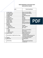 Revisi Spesifikasi 10 Unit Dan 9 Unit Semi Electric Stacker: No Description Technical Specification