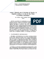 Fariñas Dulce, M.J. - Tensión y distinción entre la sociología del derecho y la dogmática jurídica en la obra de M. Weber.pdf