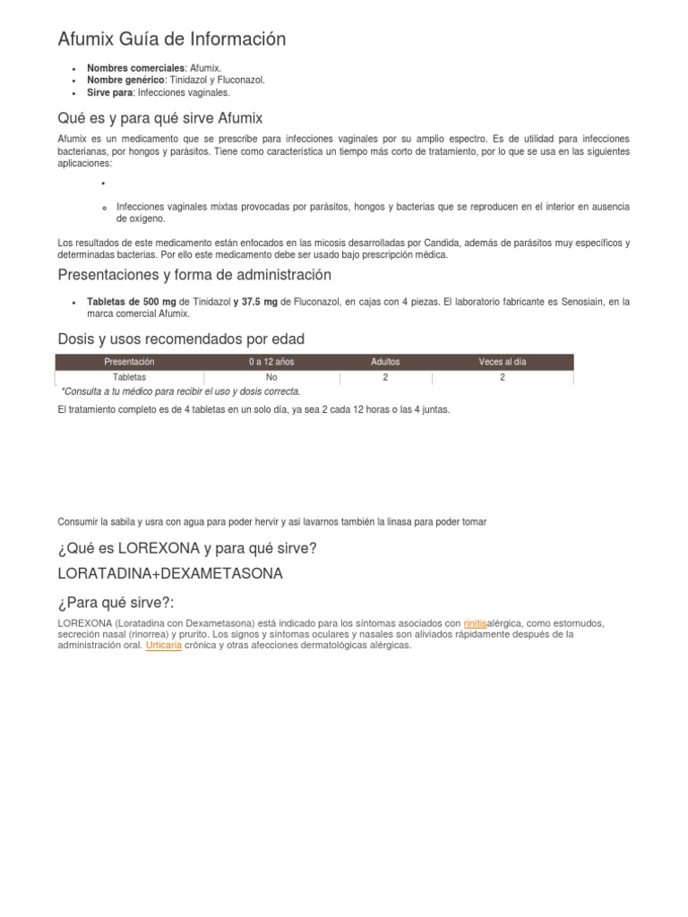 Fluconazol Tinidazol Genérico